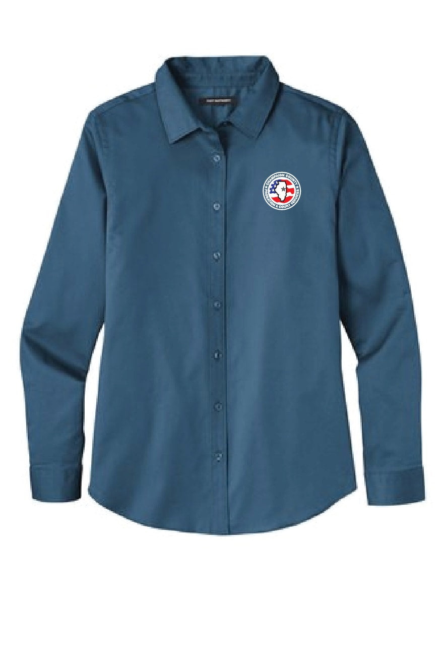 CCPD Women's Long Sleeve Button Up LW808