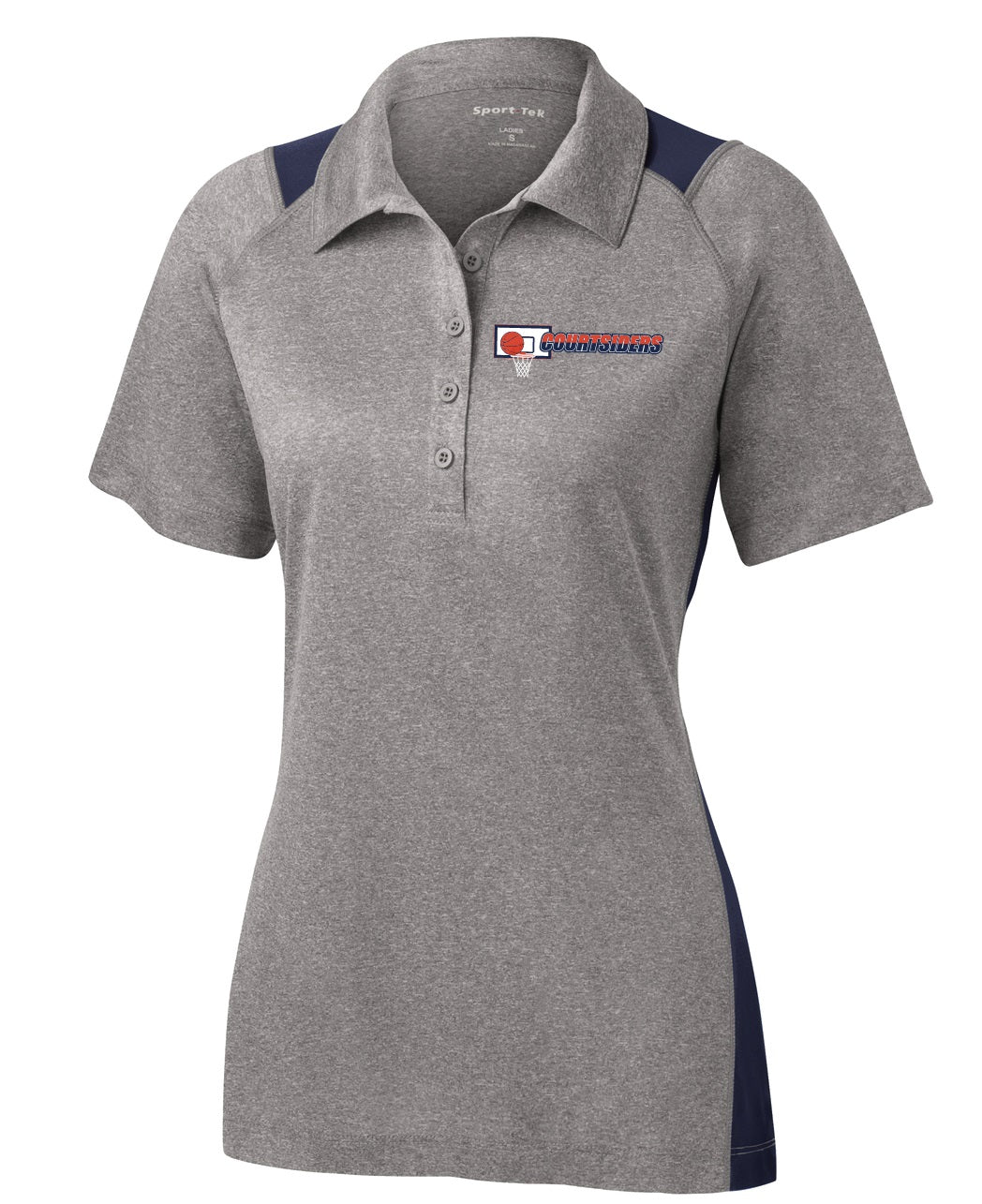 CS Womens Heathered Color Block Polo CSLST665