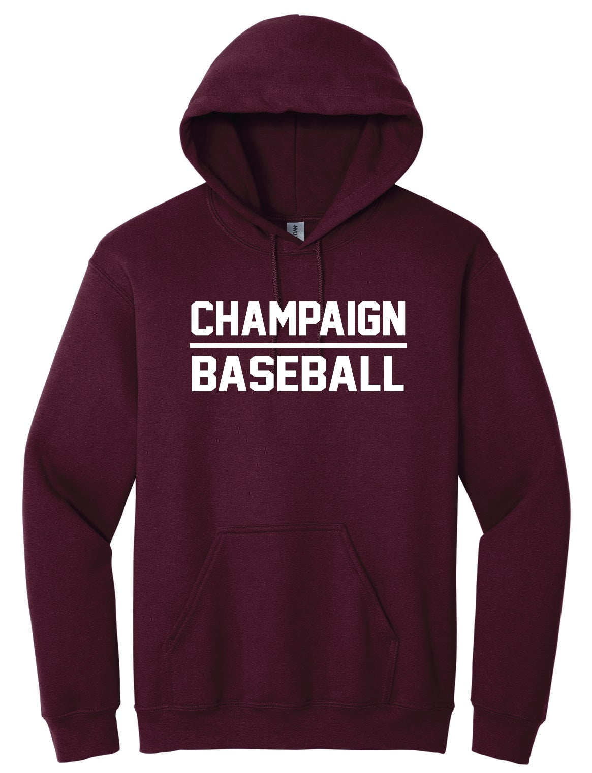 CHS Baseball 50/50 Cotton/Poly Unisex Fleece Hoodie 18500 1