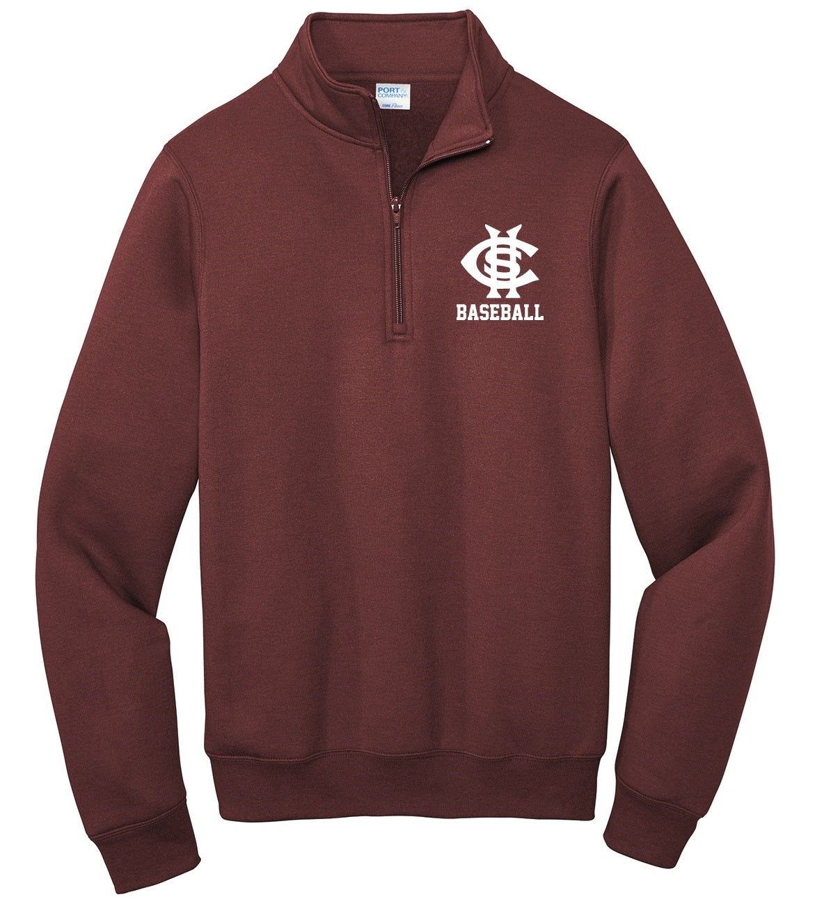 CHS Baseball Fleece Unisex 1/4 Zip PC78Q 2E