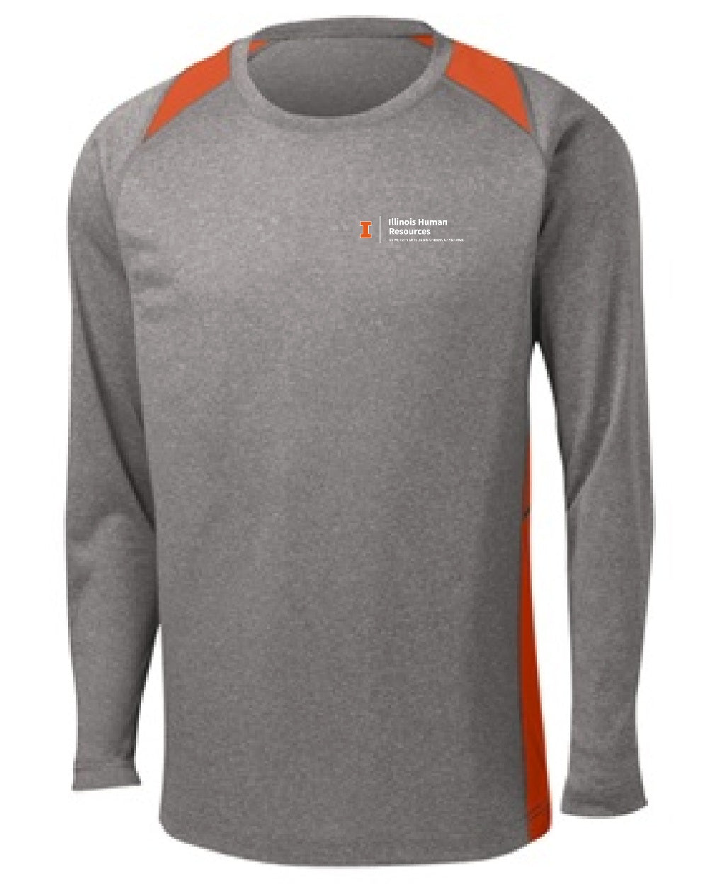 UIHR Long Sleeve Heather Color Block Contender T ST361LS