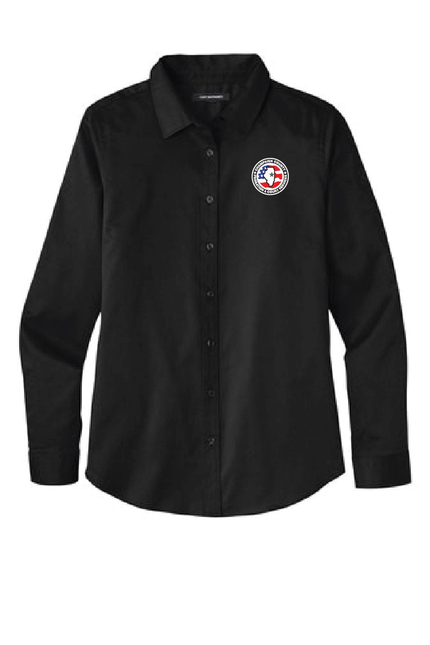 CCPD Women's Long Sleeve Button Up LW808