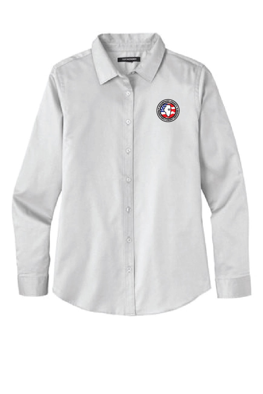 CCPD Women's Long Sleeve Button Up LW808