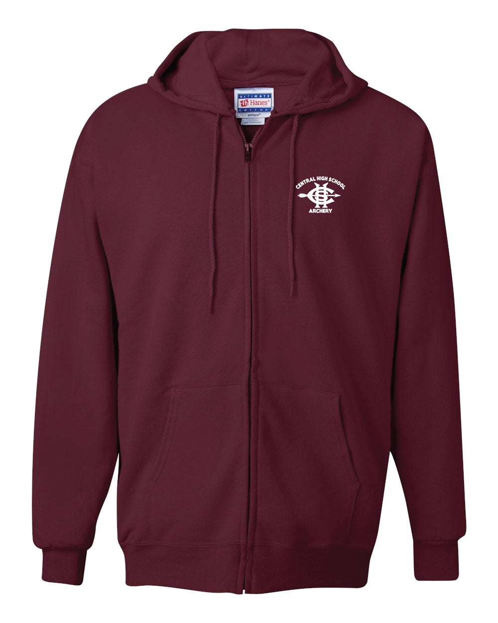 CHS Archery Ultimate Cotton Heavy Full Zip Fleece Jacket CHSF283