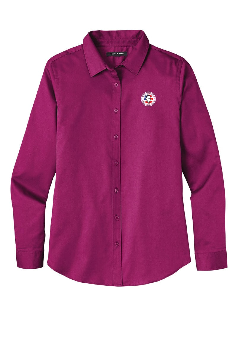 CCPD Women's Long Sleeve Button Up LW808