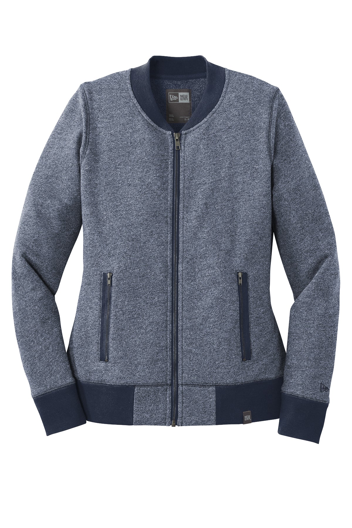 New Era® Women's French Terry Baseball Full-Zip LNEA503