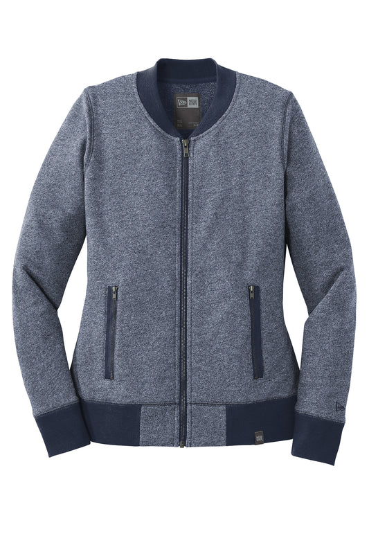 New Era® Women's French Terry Baseball Full-Zip LNEA503