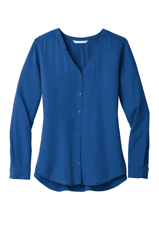 Women's Long Sleeve Button Down Blouse LW700