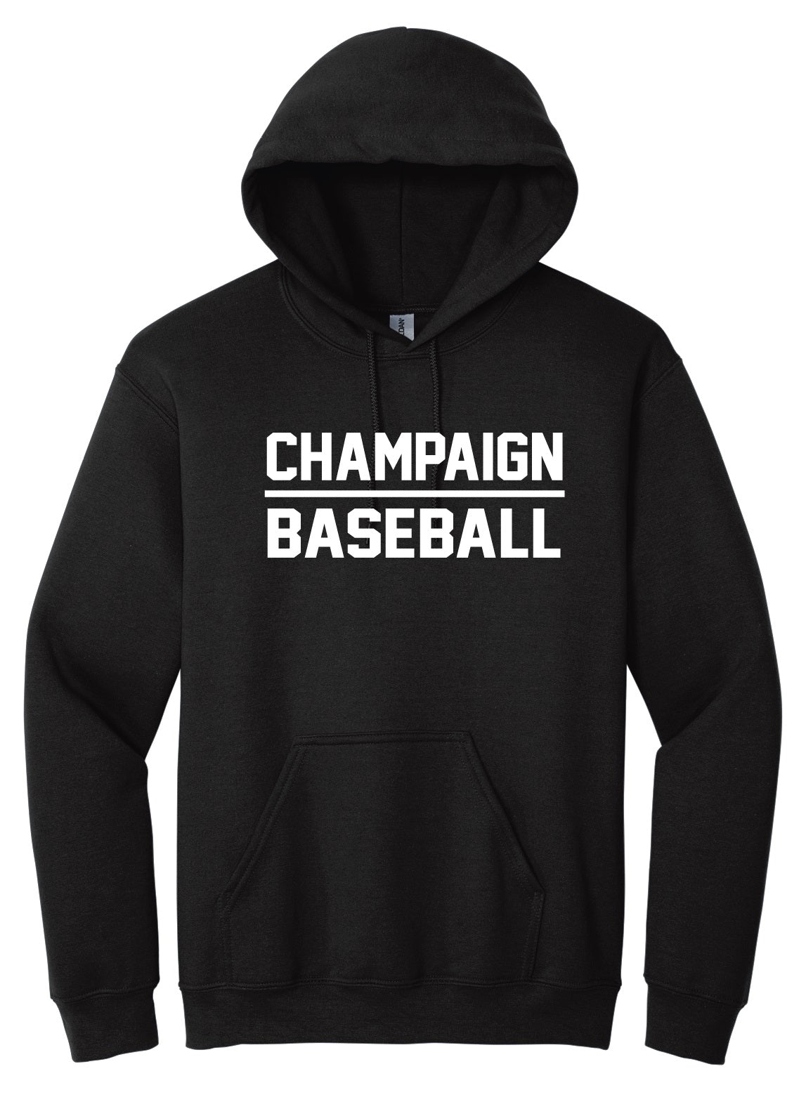 CHS Baseball 50/50 Cotton/Poly Unisex Fleece Hoodie 18500 1