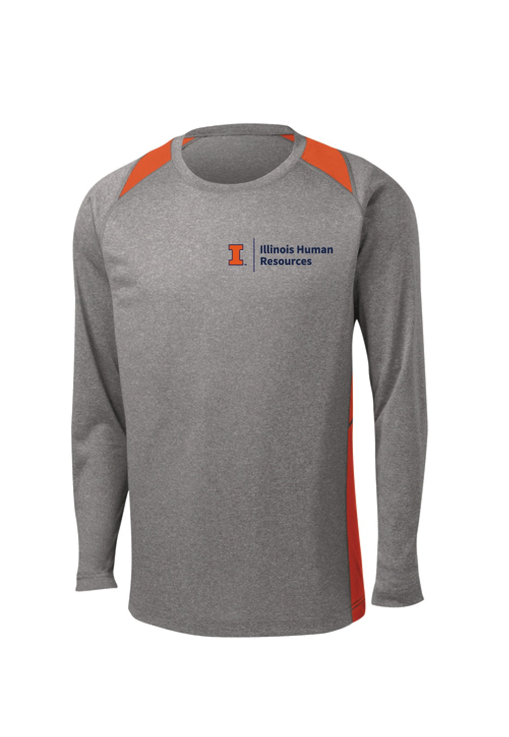 UIHR Long Sleeve Heather Color Block Contender T ST361LS