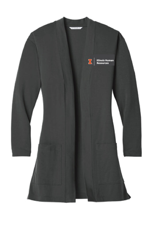 UIHR Womens Pocketed Long Cardigan LK5434