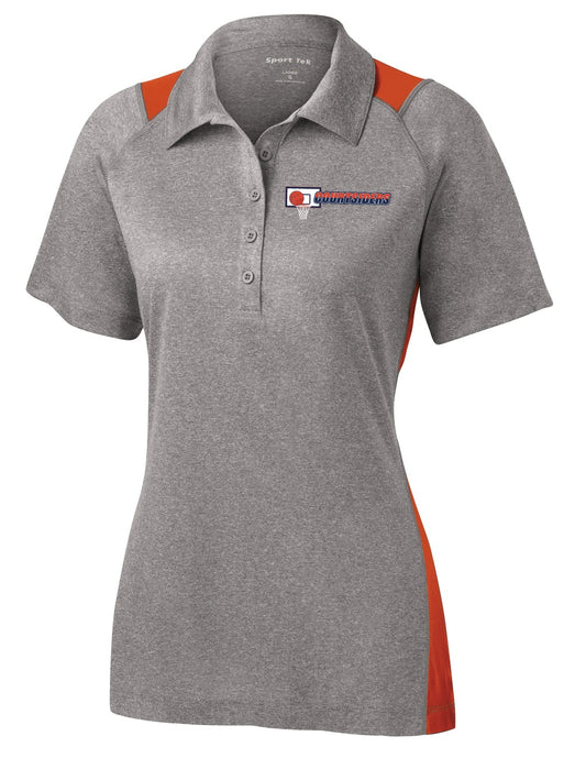 CS Womens Heathered Color Block Polo CSLST665